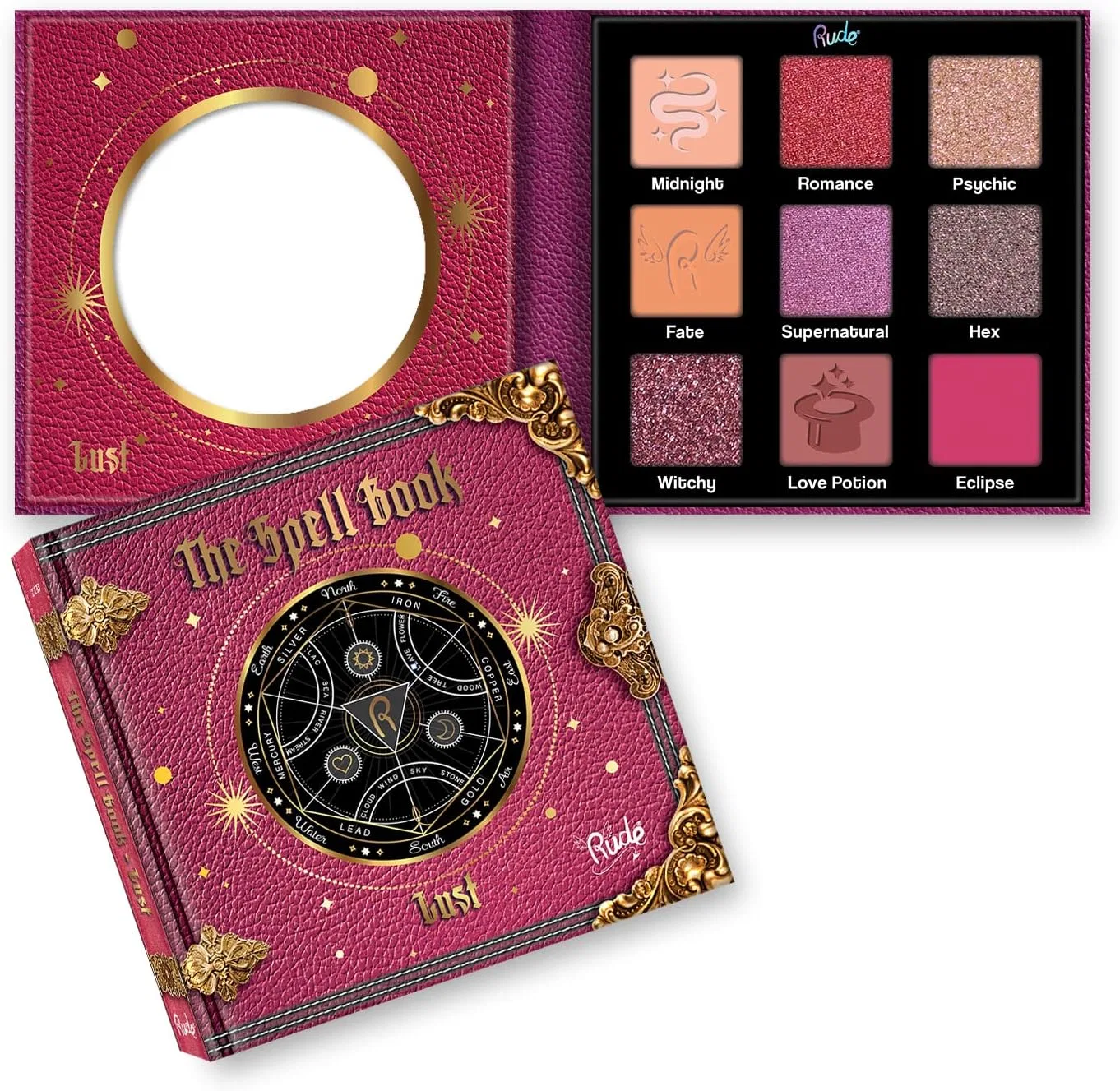 Тени для век The Spell Book Palette Rude 0.25oz Desire