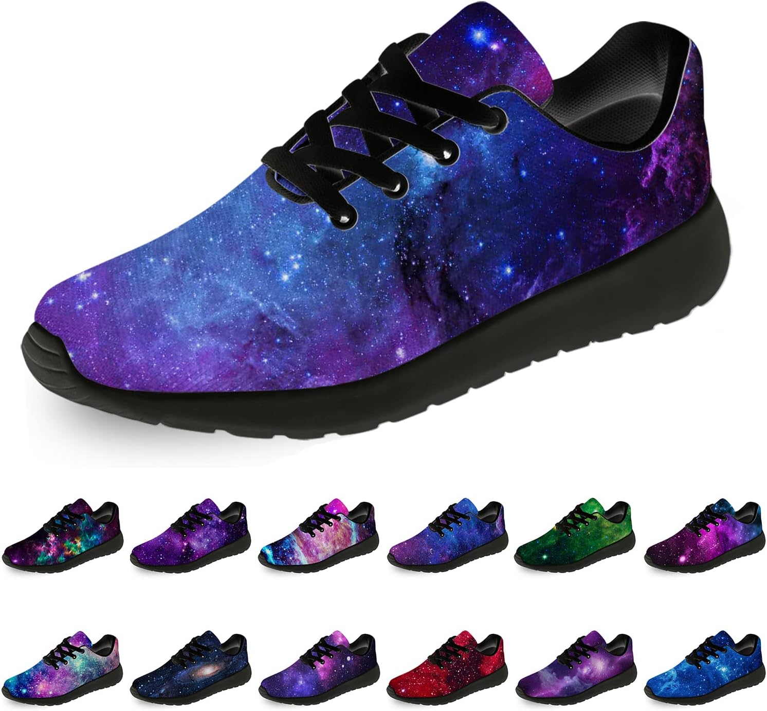 

Кроссовки Horethy Galaxy для женщин и мужчин, беговые кроссовки, дышащие кроссовки для ходьбы и тенниса, космические кроссовки, подарки, мультиколор