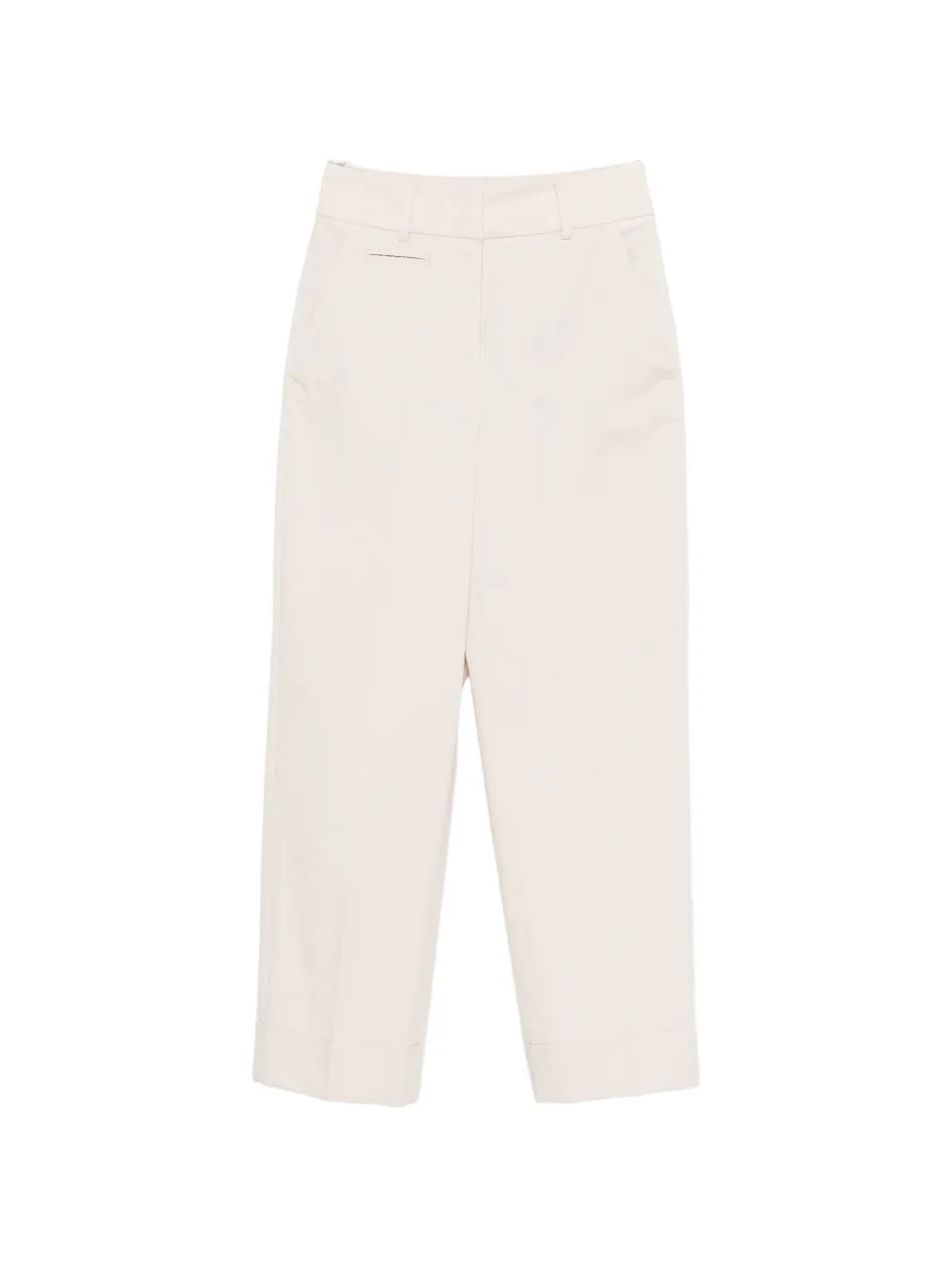 

Брюки с манжетами, укороченные Peserico, бежевый