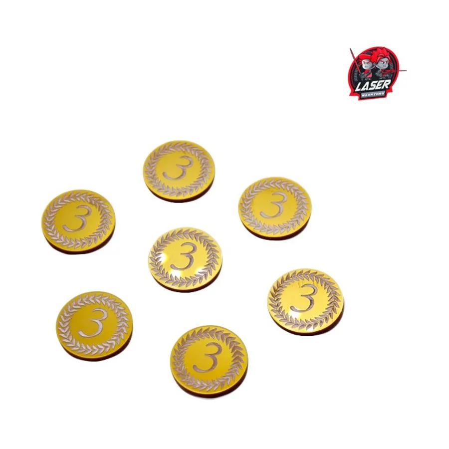 

Набор жетонов — победные очки 3, Laser Warriors - Markers & Tokens