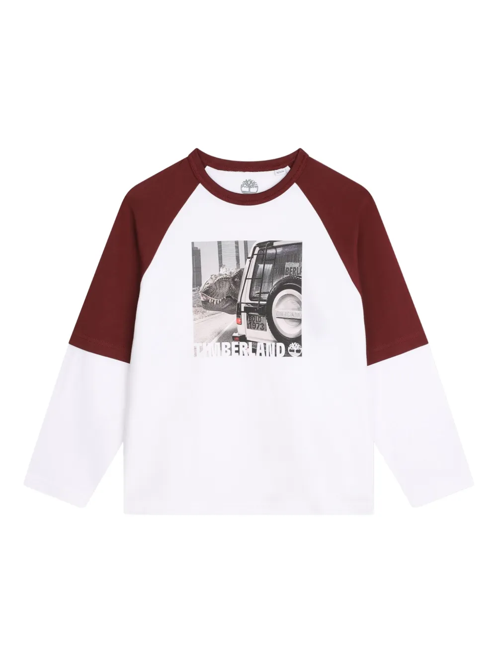 

Футболка с длинными рукавами и графичным принтом Timberland Kids, белый