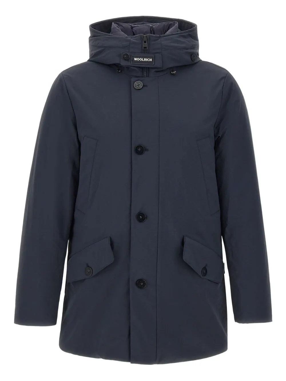 

Пальто с клапанами и карманами на подкладке WOOLRICH, синий