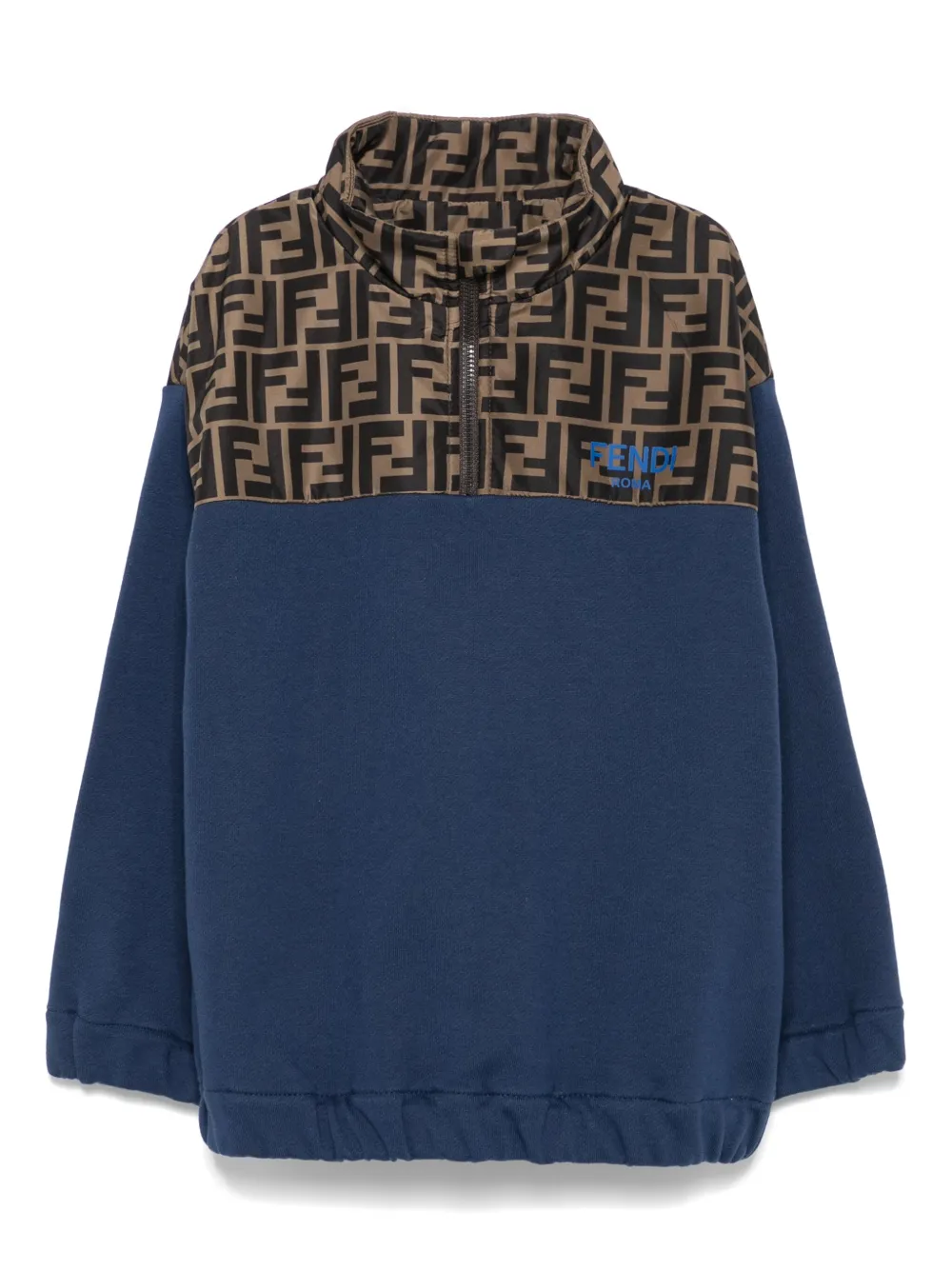 

Толстовка с логотипом FF FENDI KIDS, синий