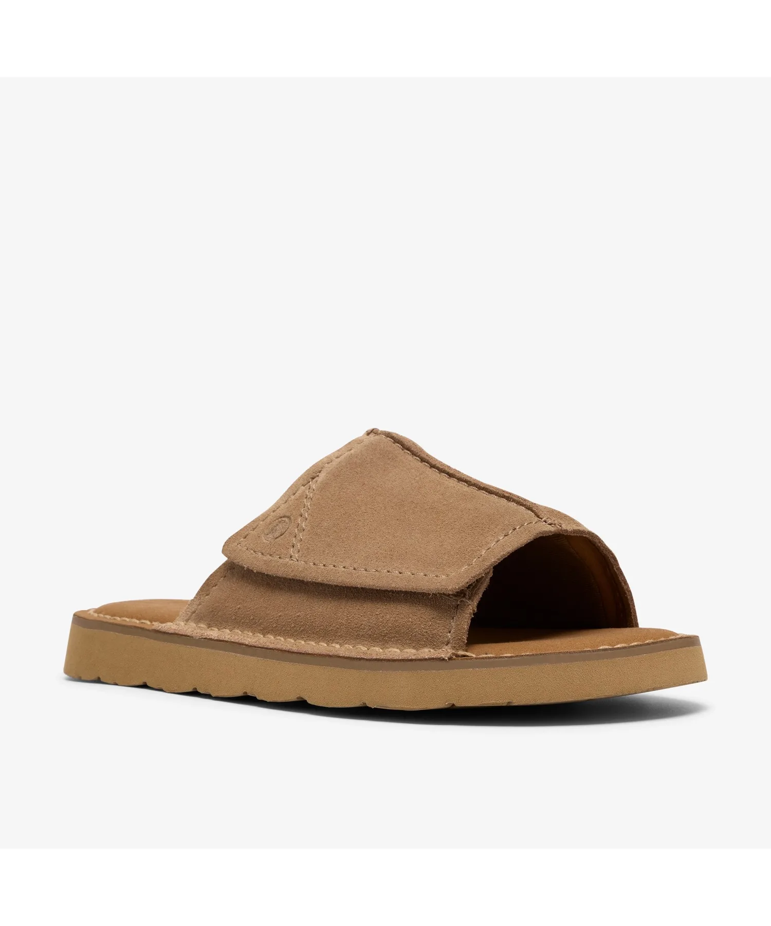 Мужские сандалии из масляной замши Solsbury Slide Clarks коричневые — фото 4