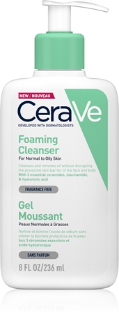 

Пенящийся очищающий гель для нормальной и комбинированной кожи CeraVe Cleansers, 236 ml