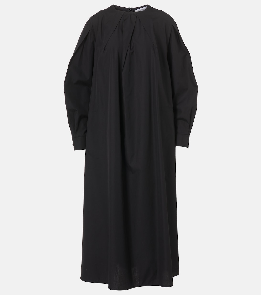 

Платье миди Liriche из хлопкового поплина Max Mara, Nero