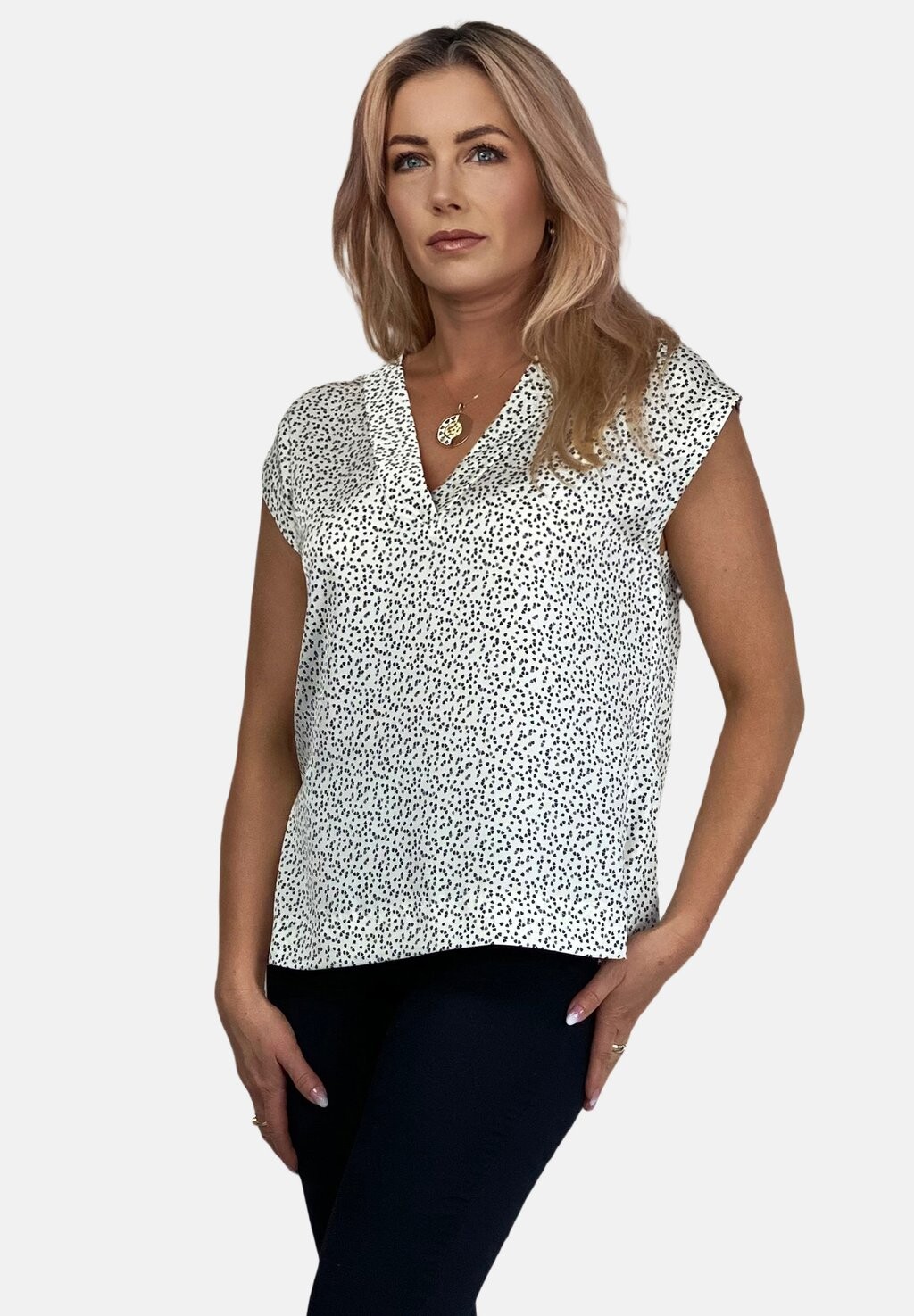 

Блуза V-NECK PRINT REGINA FASHION, белый