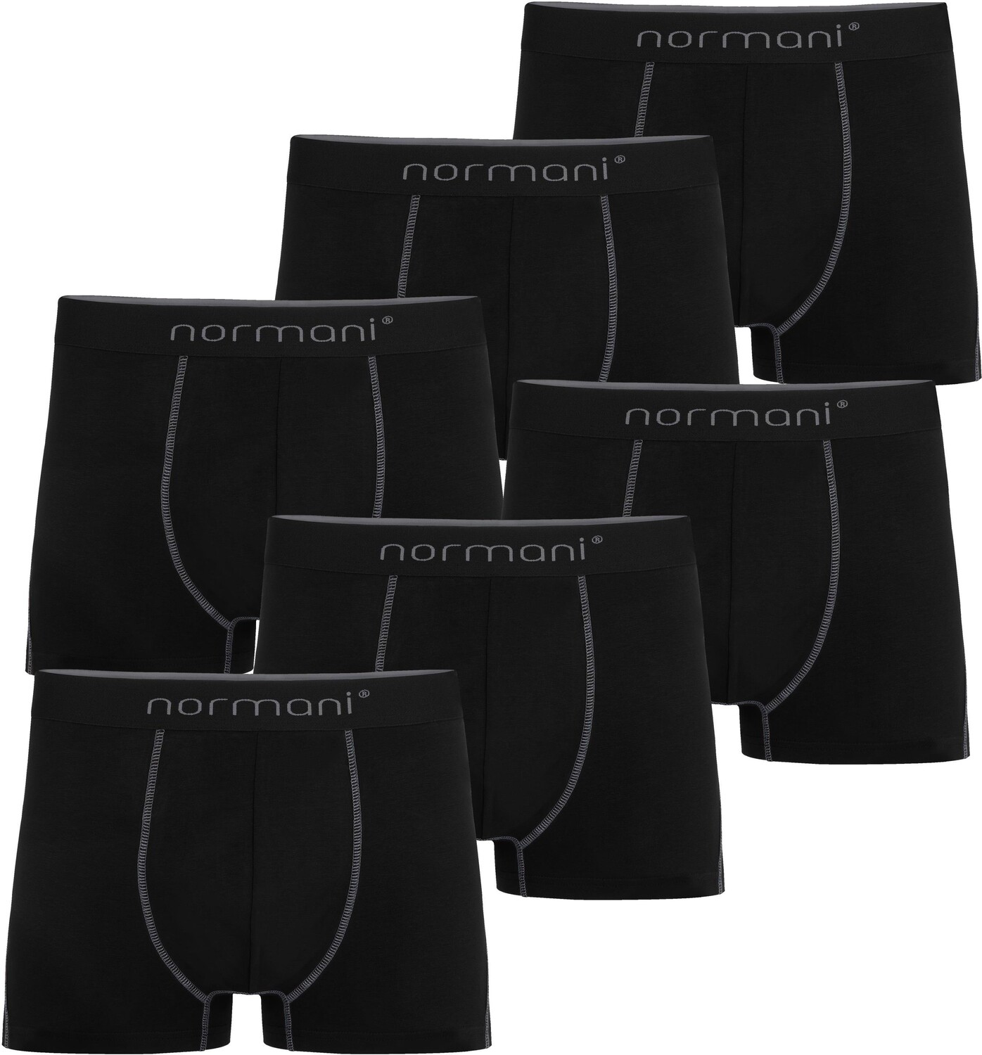 

Боксеры normani 6 Herren Baumwoll s, серый
