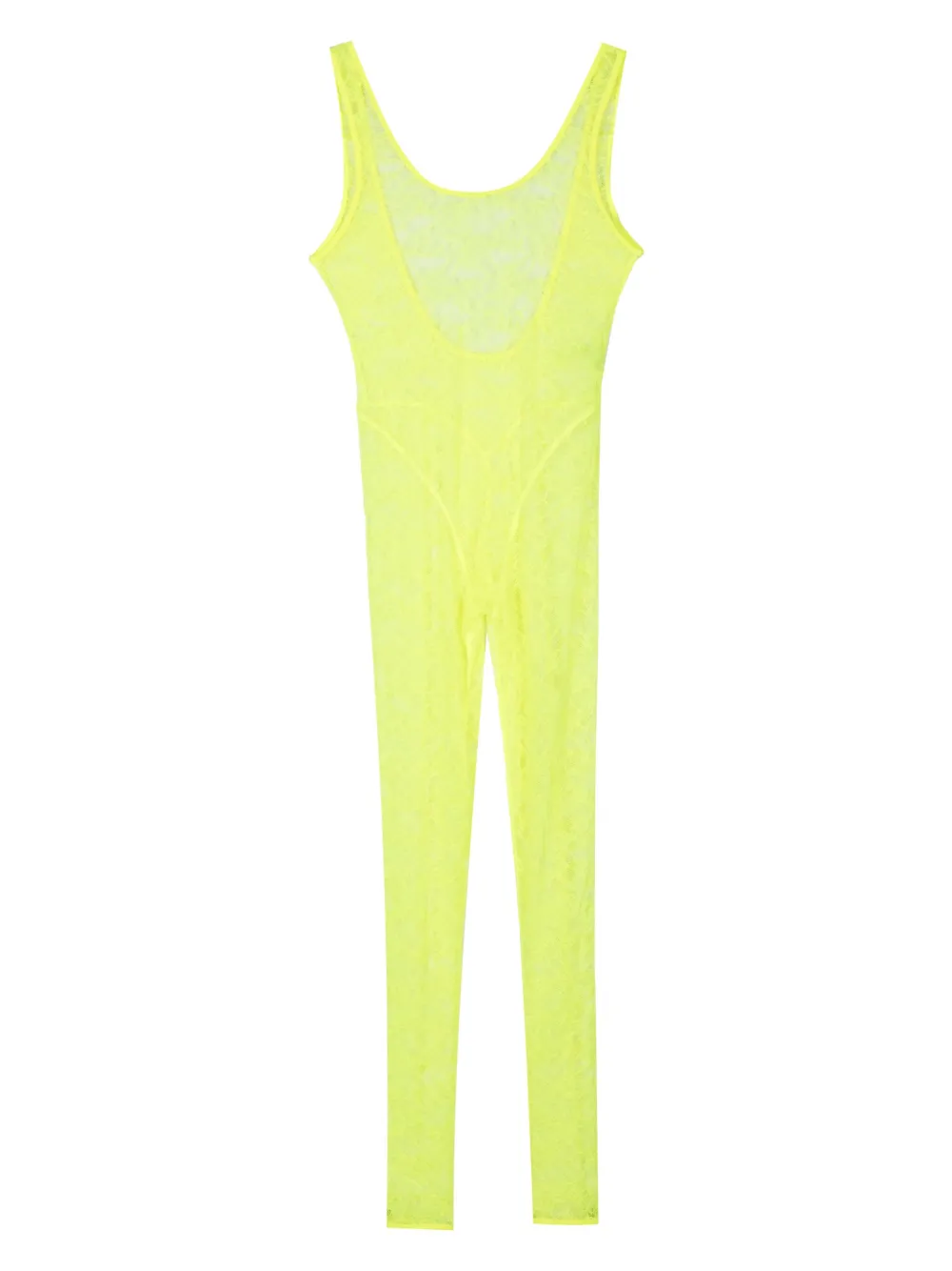 

Комбинезон с открытой спиной Maison Close, желтый