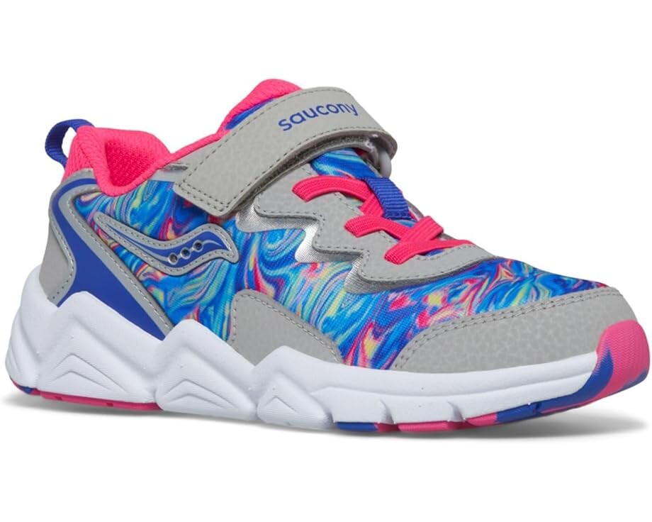 

Кроссовки Saucony Kids Flash A/C 3.0 Sneakers, цвет Grey/Pink/Blue