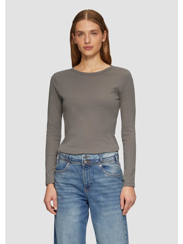 

Футболка s.Oliver T-Shirt langarm, коричневый