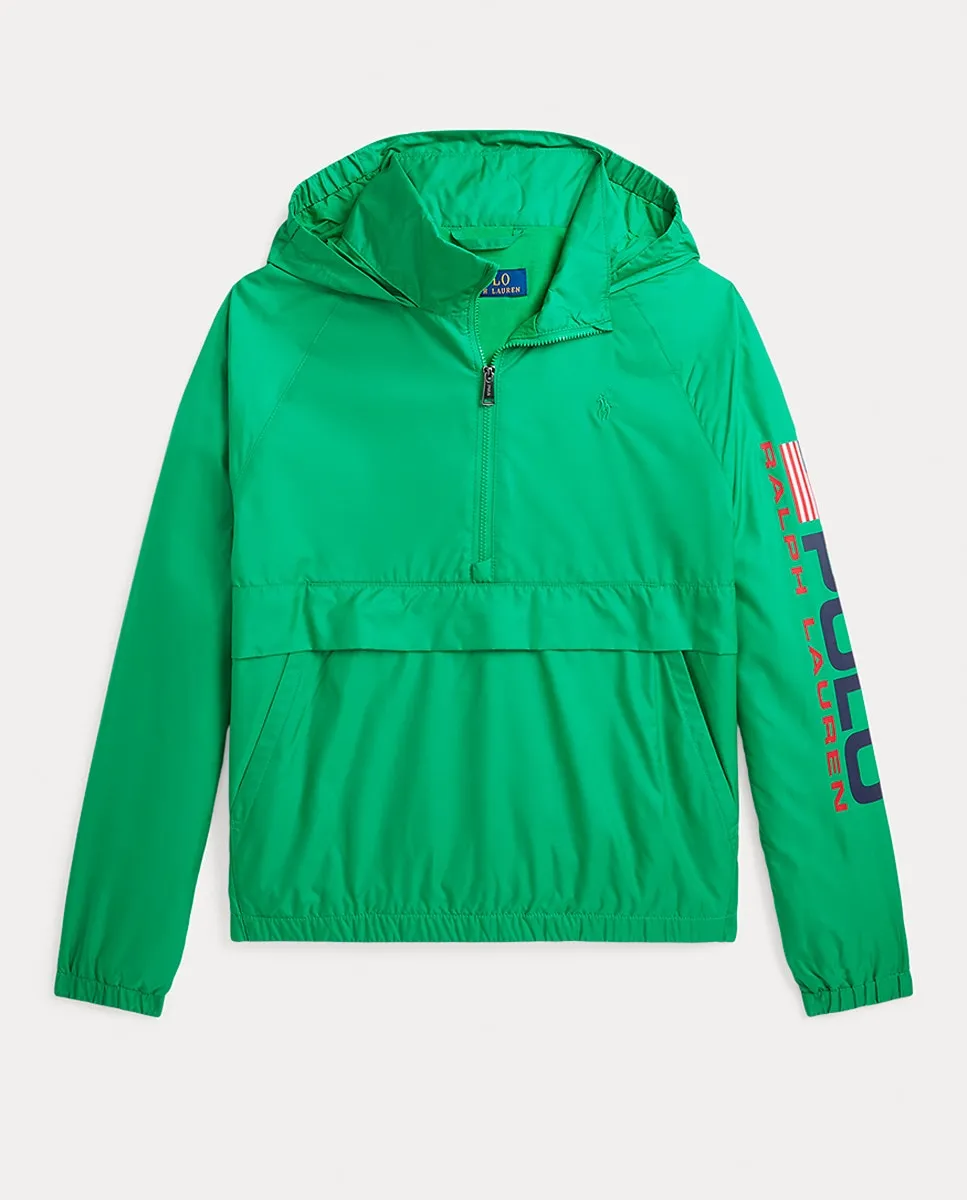 

Детская водоотталкивающая куртка с капюшоном Polo Ralph Lauren, зеленый