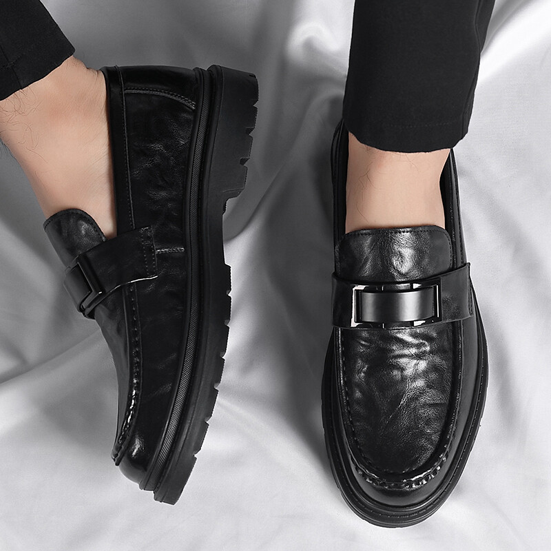 Туфли мужские Men"s Casual Men Low-Top Shanpijiang, чайный/коричневый — фото 4