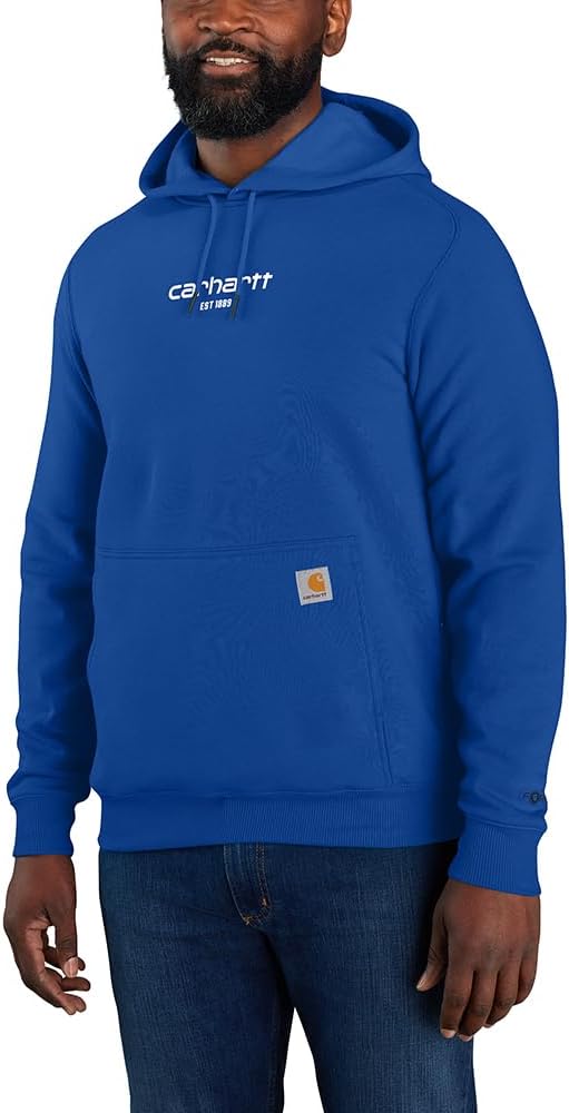 

Carhartt мужская толстовка 105569 Force Relaxed Fit легкая с логотипом, Glass Blue