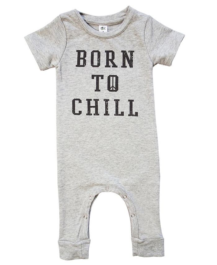 

Комбинезон с короткими рукавами для мальчиков и девочек Earth Baby Outfitters, серебро