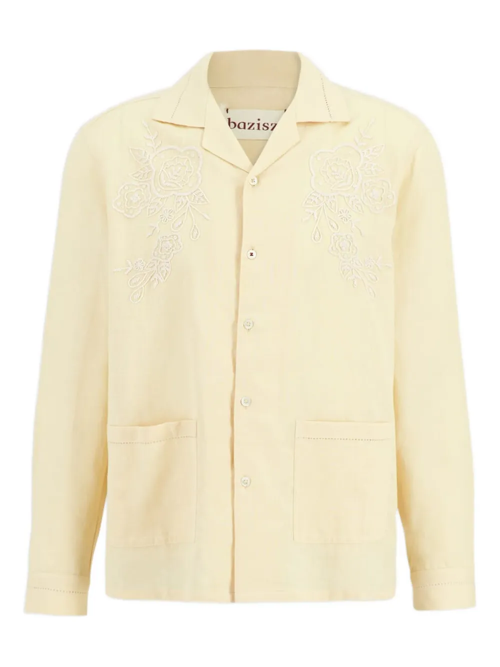 

Рубашка Cade с цветочной вышивкой и длинными рукавами Baziszt, нейтральный
