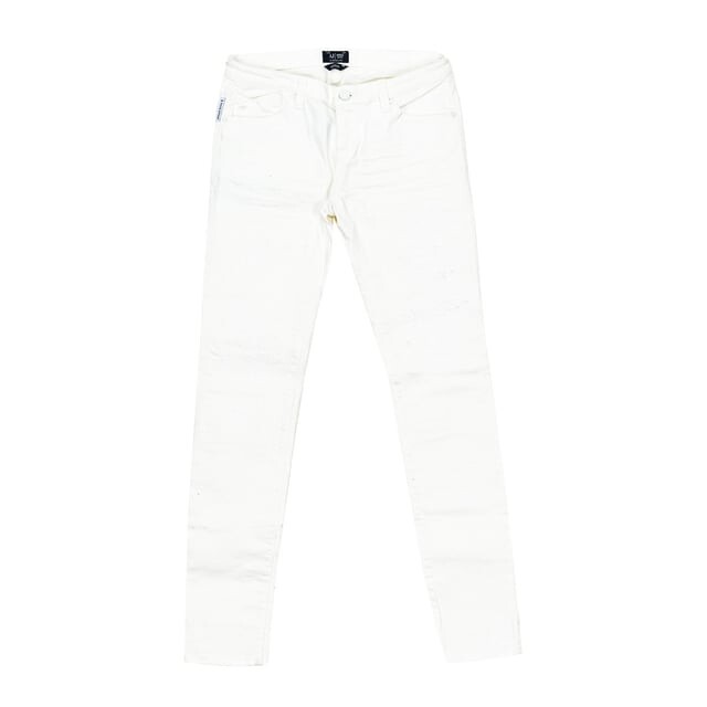 

Женские длинные джинсовые брюки с рваным эффектом c5j06 5x Armani, белый