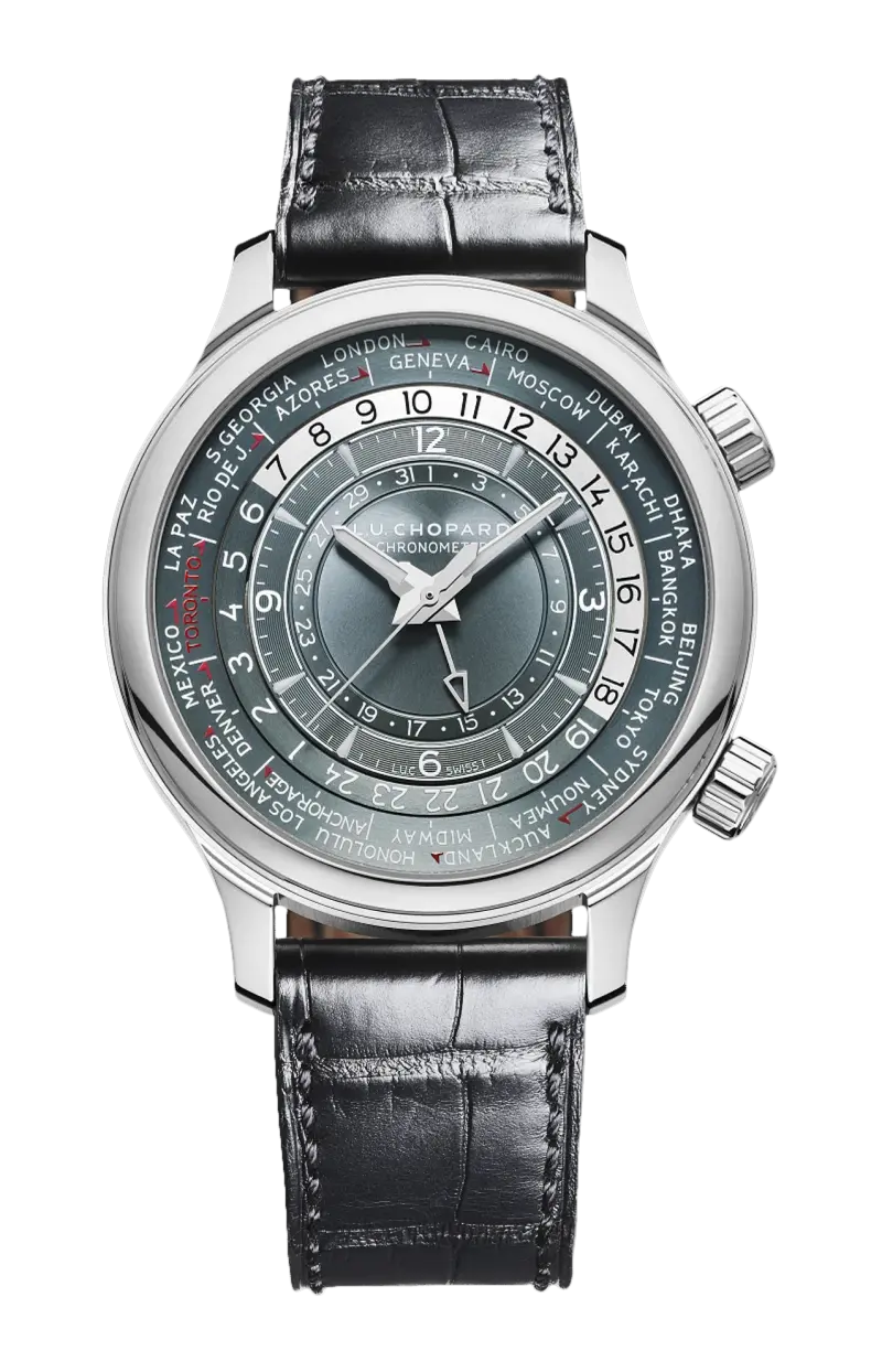 

L.u.c time traveller one 42 мм, автоматические, платина - 161942-9001 CHOPARD