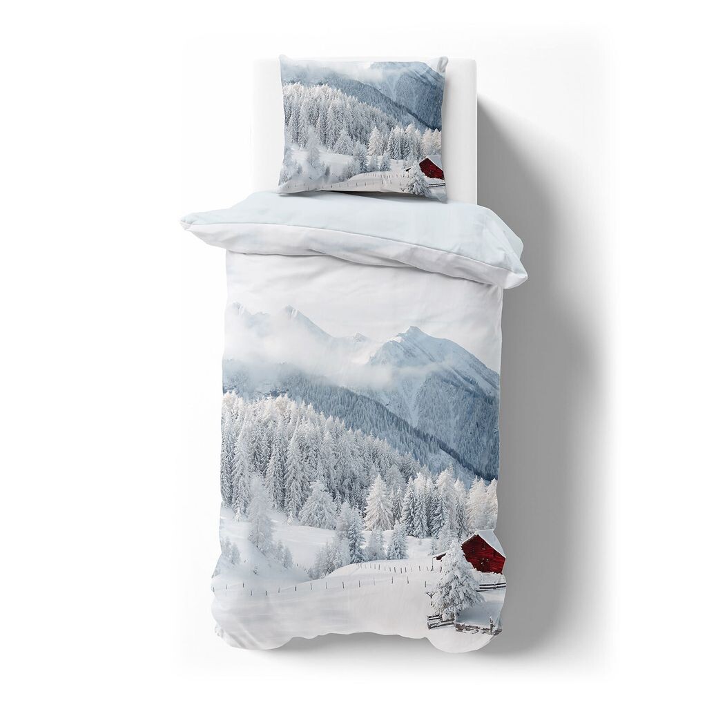 

Постельное белье Dream Sleep тонкое фланелевое Зимний пейзаж 135х200 см + 80х80 см Traumschlaf