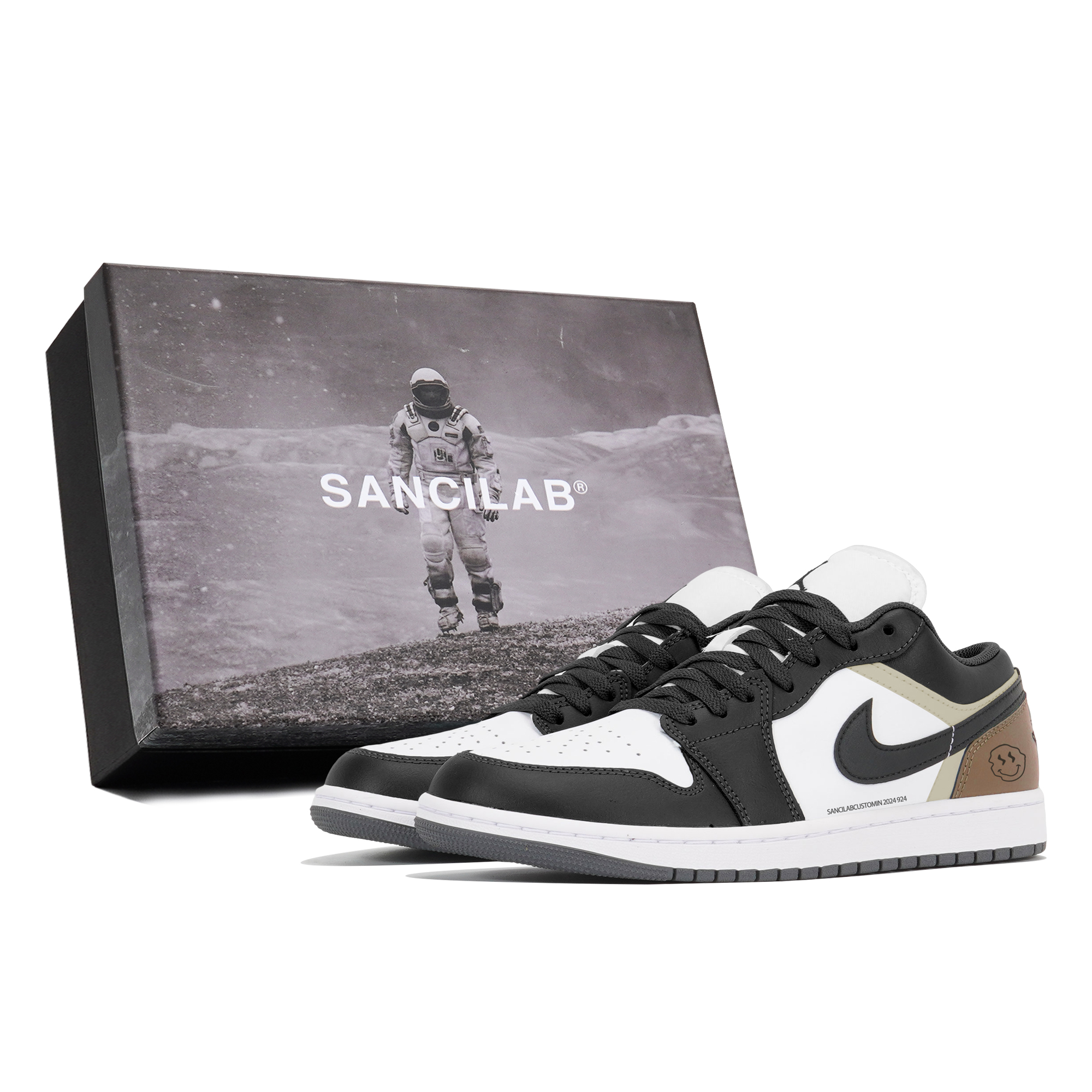 

Кроссовки Air Jordan 1 Vintage Basketball Shoes Unisex Low-Top Black