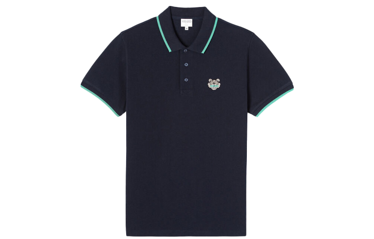 

Футболка поло мужская тёмно-синяя KENZO