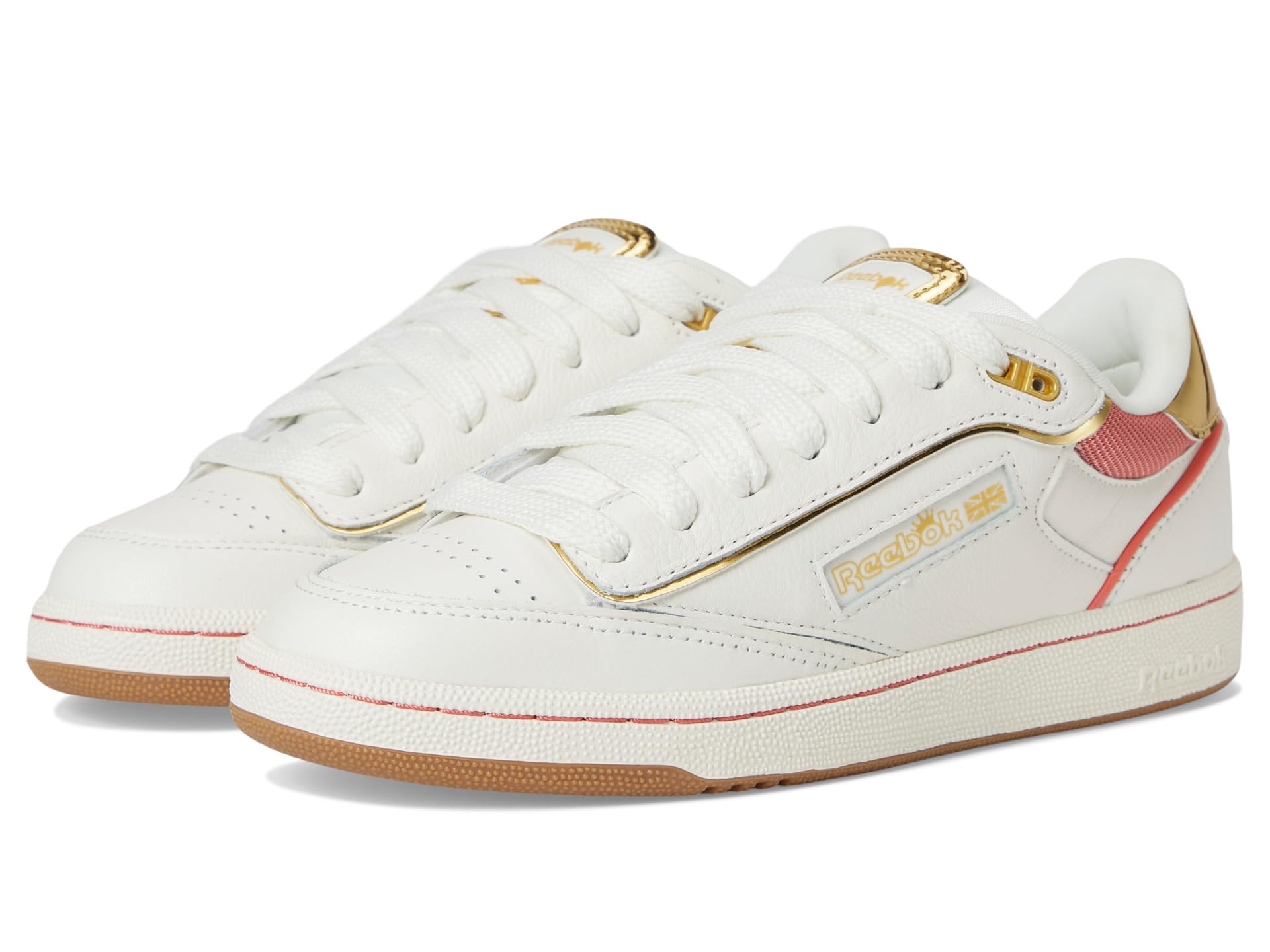 Кроссовки Reebok Lifestyle Club C Bulc Clean Angel Reese, Chalk/Sunset Coral/Chalk