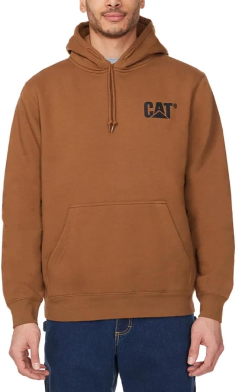 

Толстовка CAT Caterpillar мужская с вышитым логотипом спереди, Light Brown