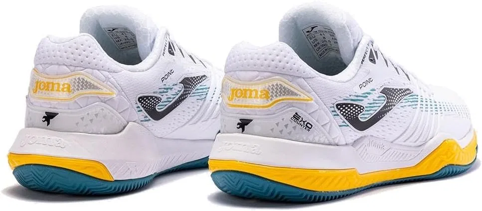 Мужские теннисные кроссовки Joma Point Ac для всех типов кортов, белые с синим — фото 4