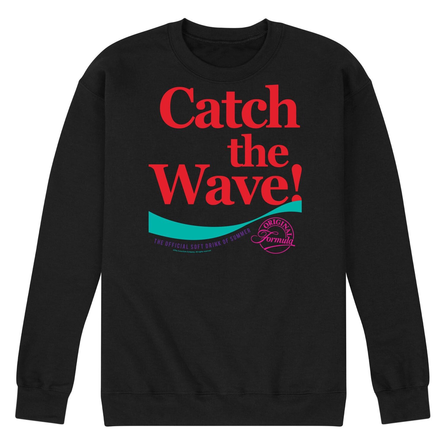 

Мужской свитшот с рисунком CocaCola Catch The Wave Licensed Character