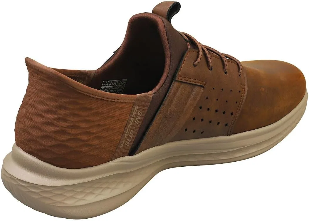 Мужские кроссовки Skechers Slade Zachary, Dark Brown Mesh Leather — фото 3
