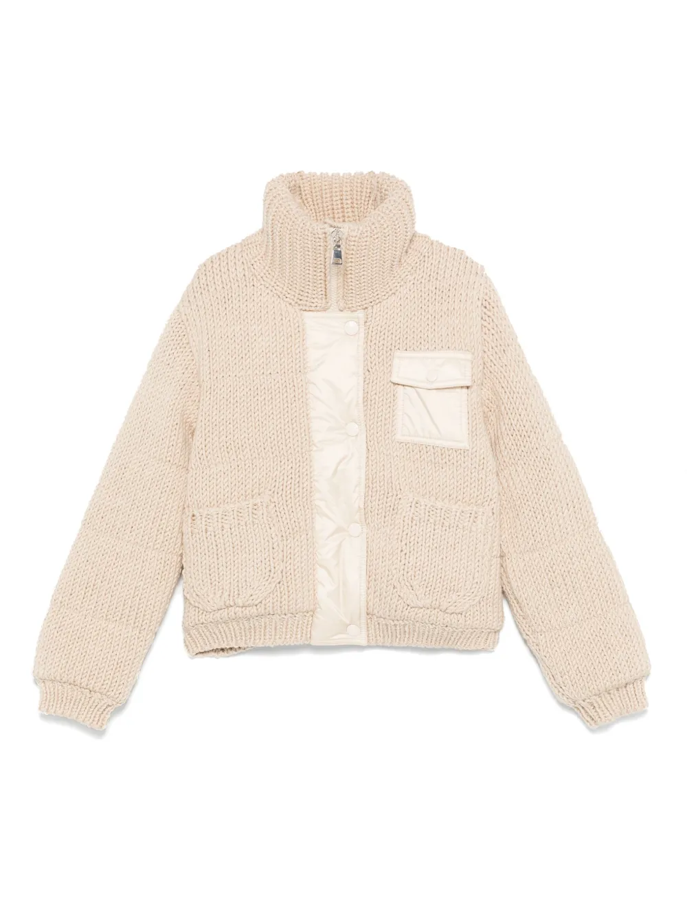 

Кардиган крупной вязки Moncler Enfant, нейтральный