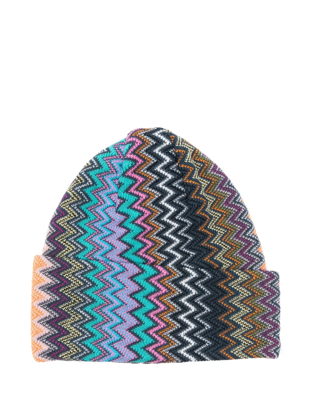 

Шапка зигзагообразной вязки Missoni, синий