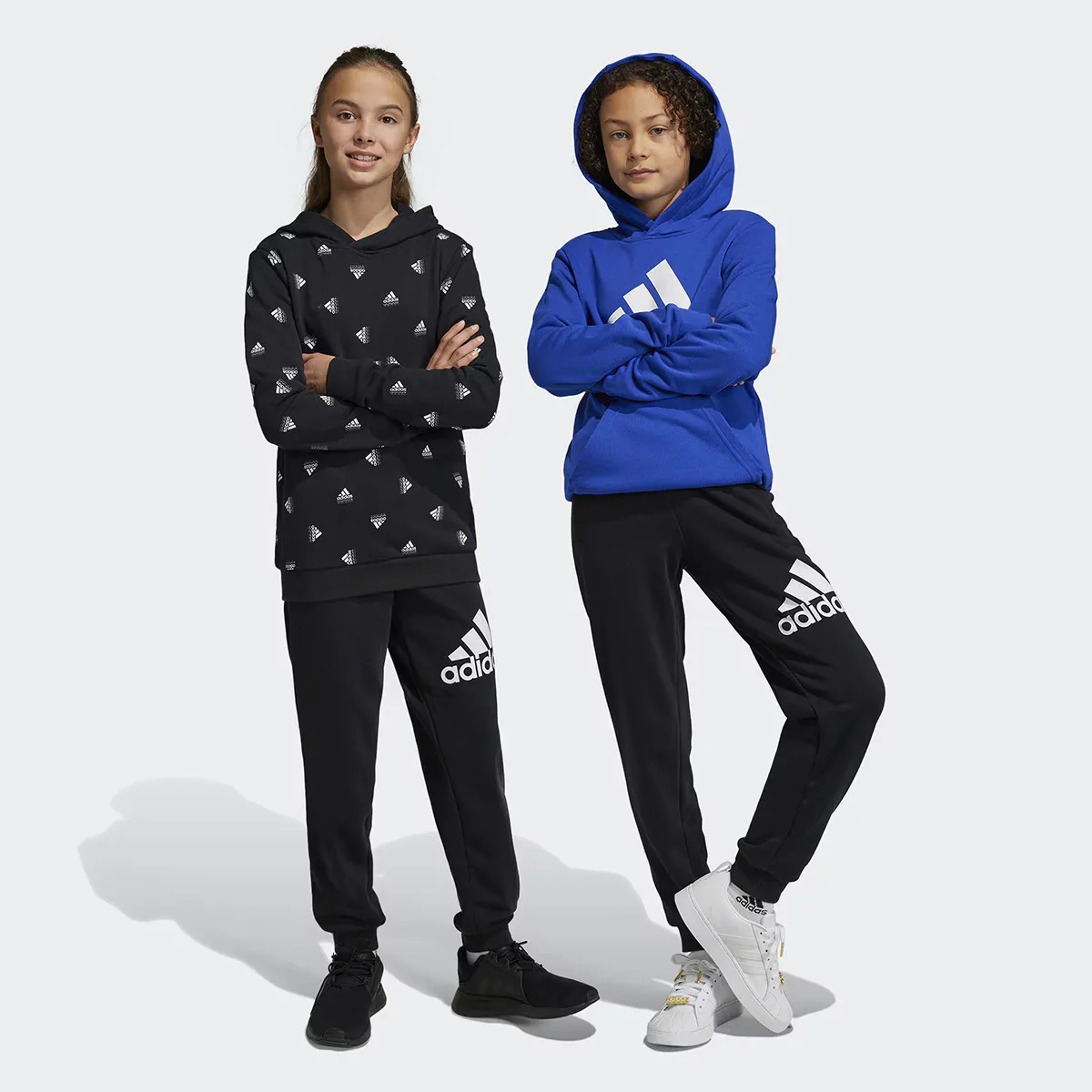 

BL детские брюки Adidas, черный/белый