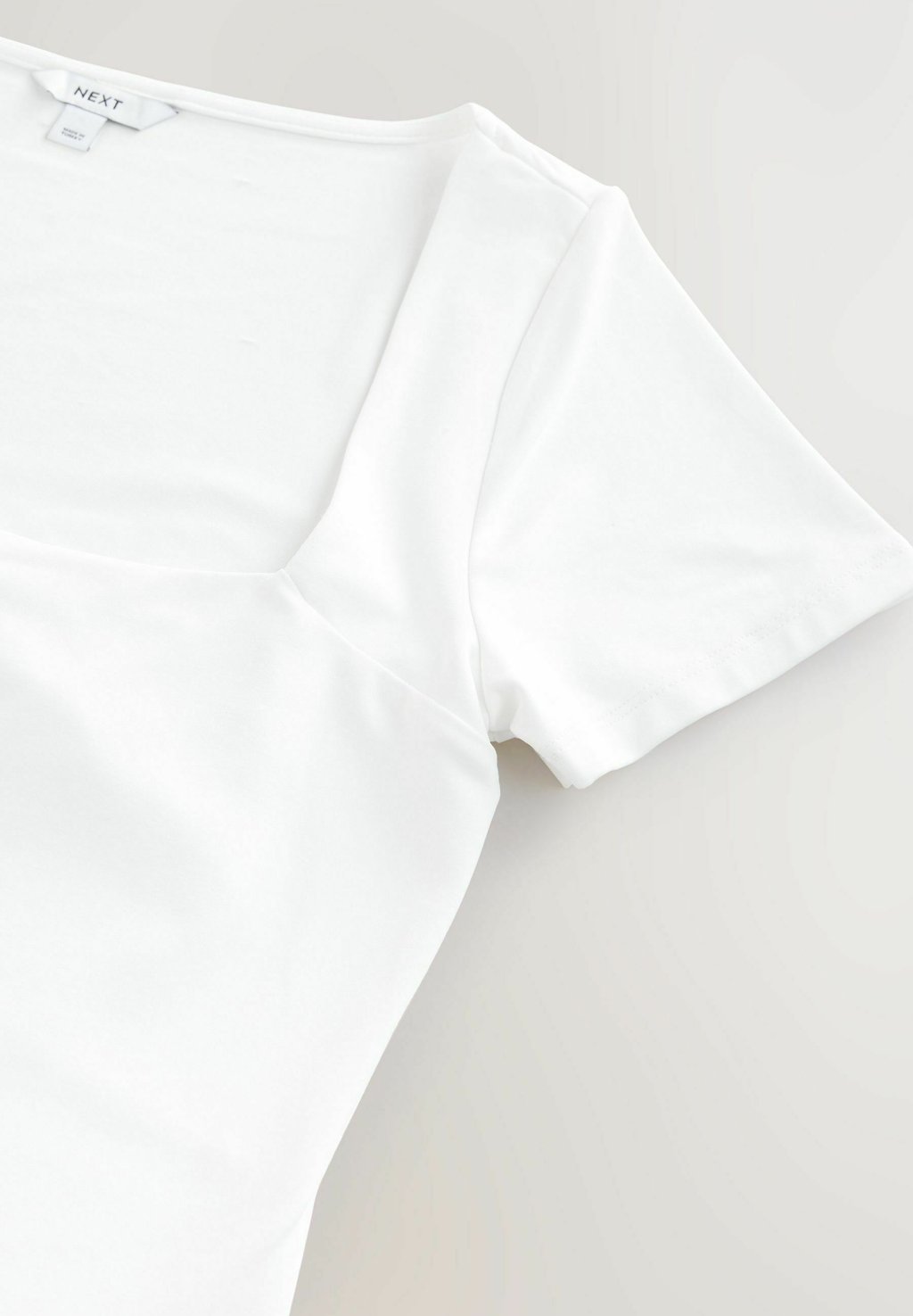 Базовая футболка REGULAR FIT - SOFT TOUCH SQUARE NECK SHORT SLEEVE Next, белый — фото 2