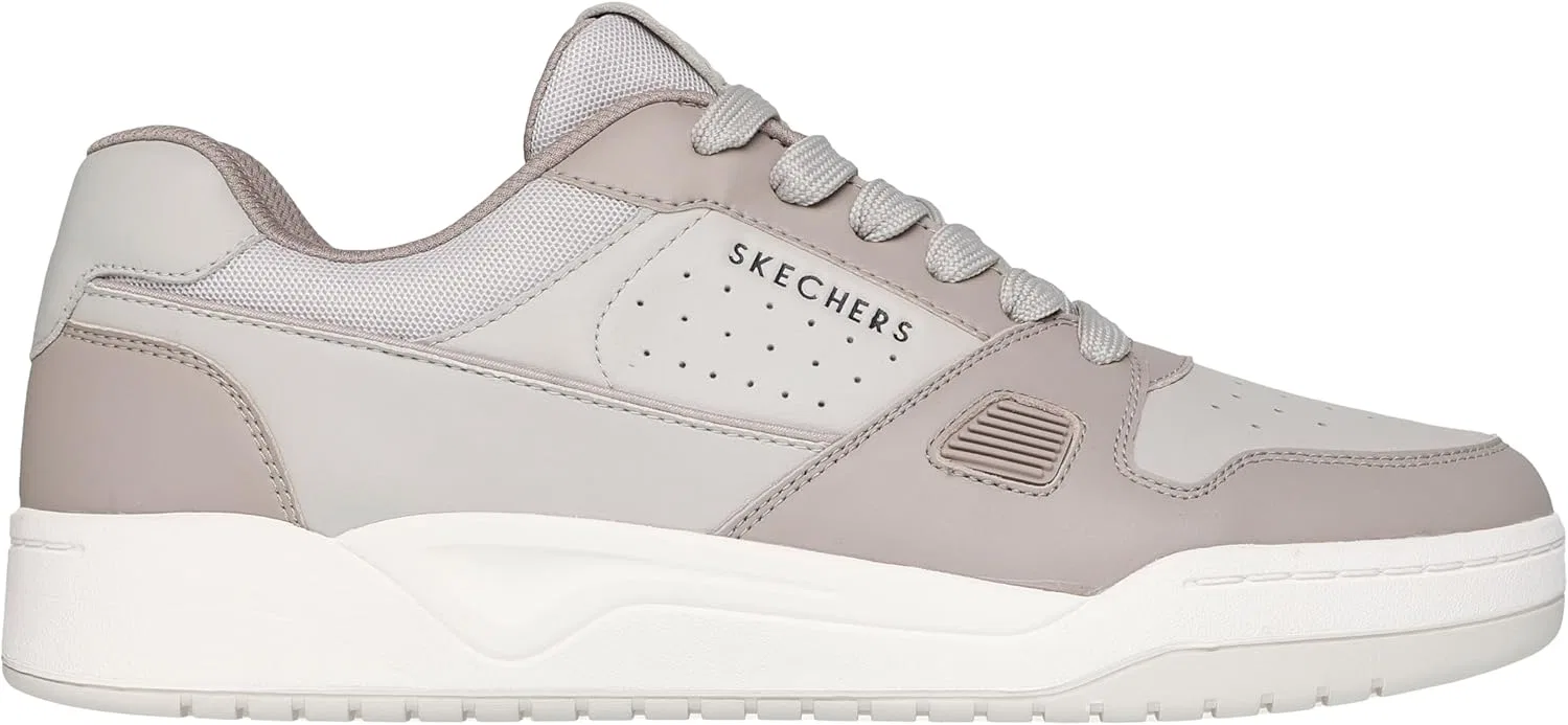 Мужские кроссовки Skechers Koopa Harry Kane Court Trainers, Stone Leather Suede Mesh Trim — фото 2