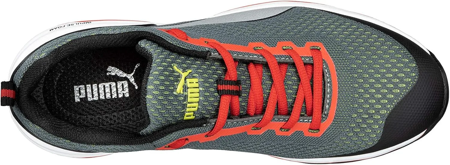 Защитные кроссовки PUMA Speed Low S1P ESD с защитным носком и противоскользящим покрытием, зеленый — фото 4