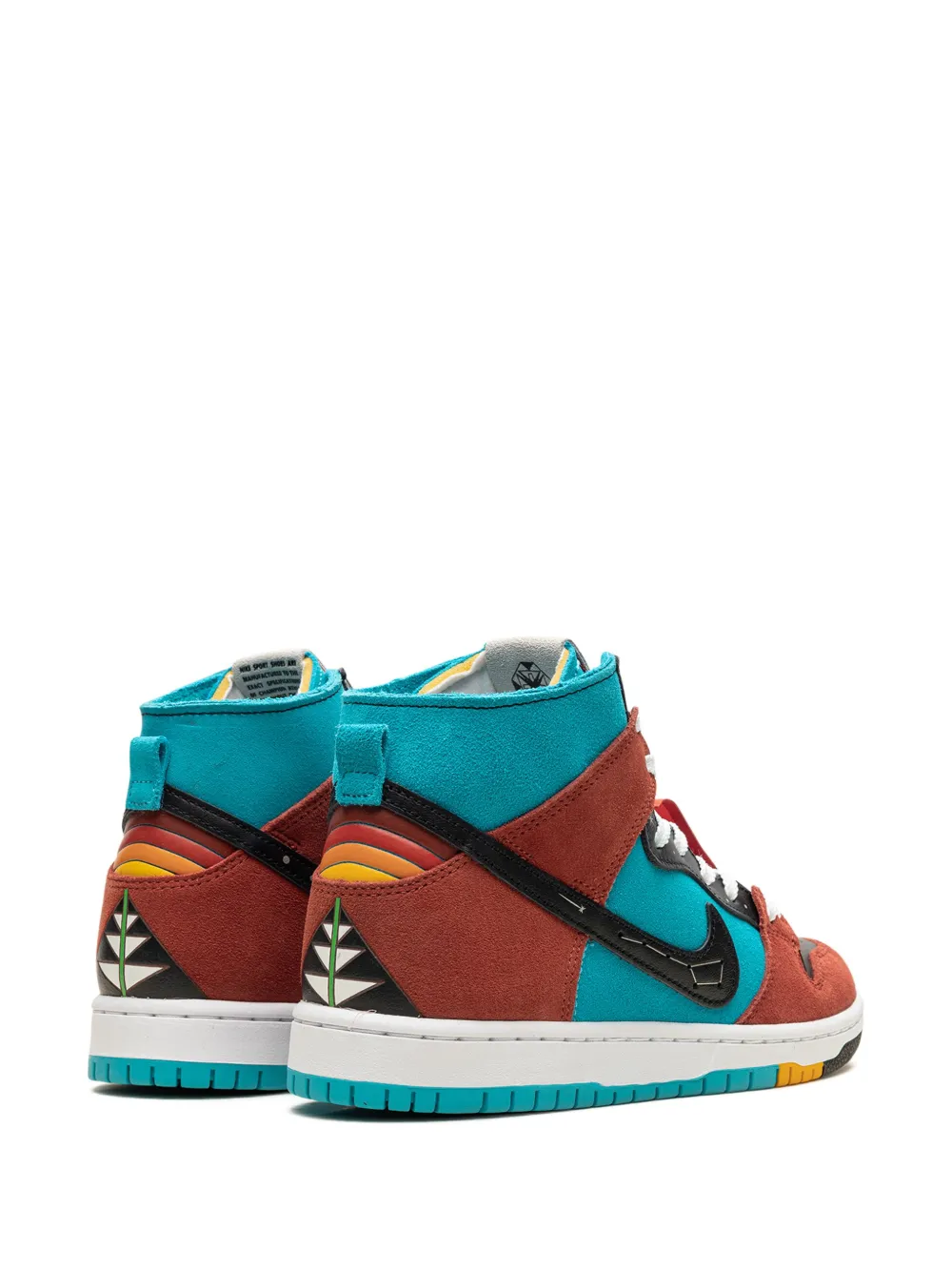 Кроссовки Greenwood SB Dunk High из коллаборации с Di'orr Nike, синий — фото 3