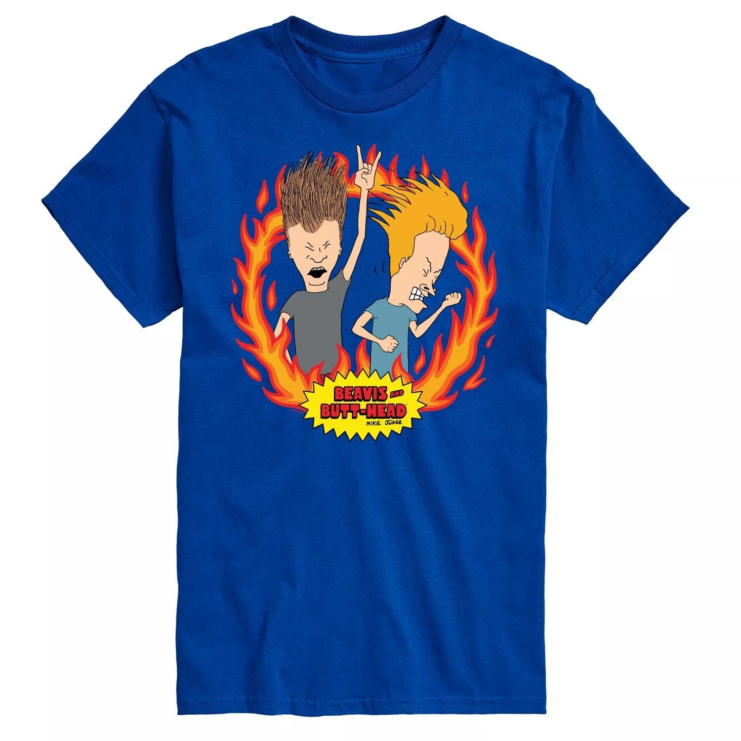 

Футболка Big & Tall Beavis & Butthead Rock Flames License