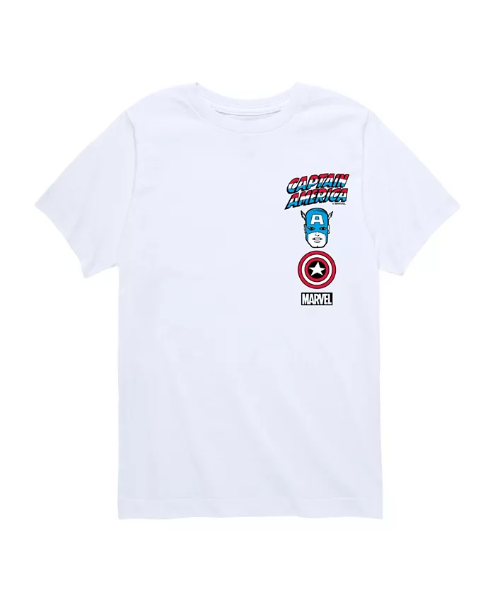 

Футболка для мальчиков с принтом Captain America, белый