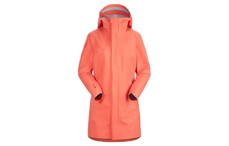 Arcteryx Женский Тренч, цвет Оранжевый/Солюс — фото 2