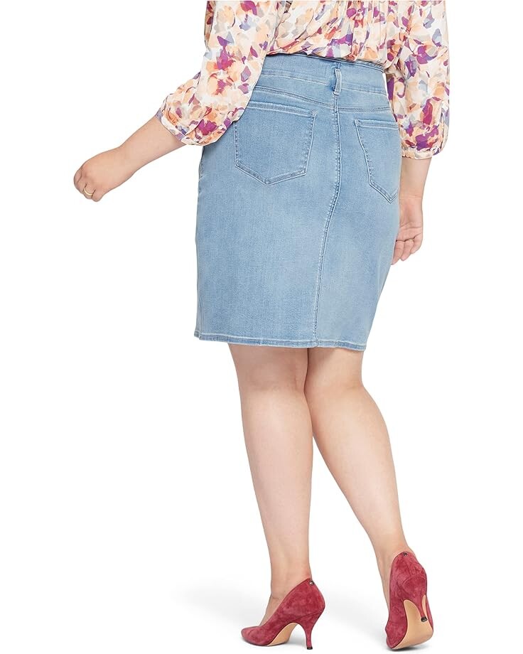 

Юбка NYDJ Plus Size High-Rise Skirt Hollywood Waistband, цвет Crystalline