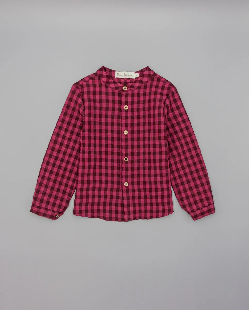 

Детская рубашка с воротником-стойкой Fina Ejerique, синий