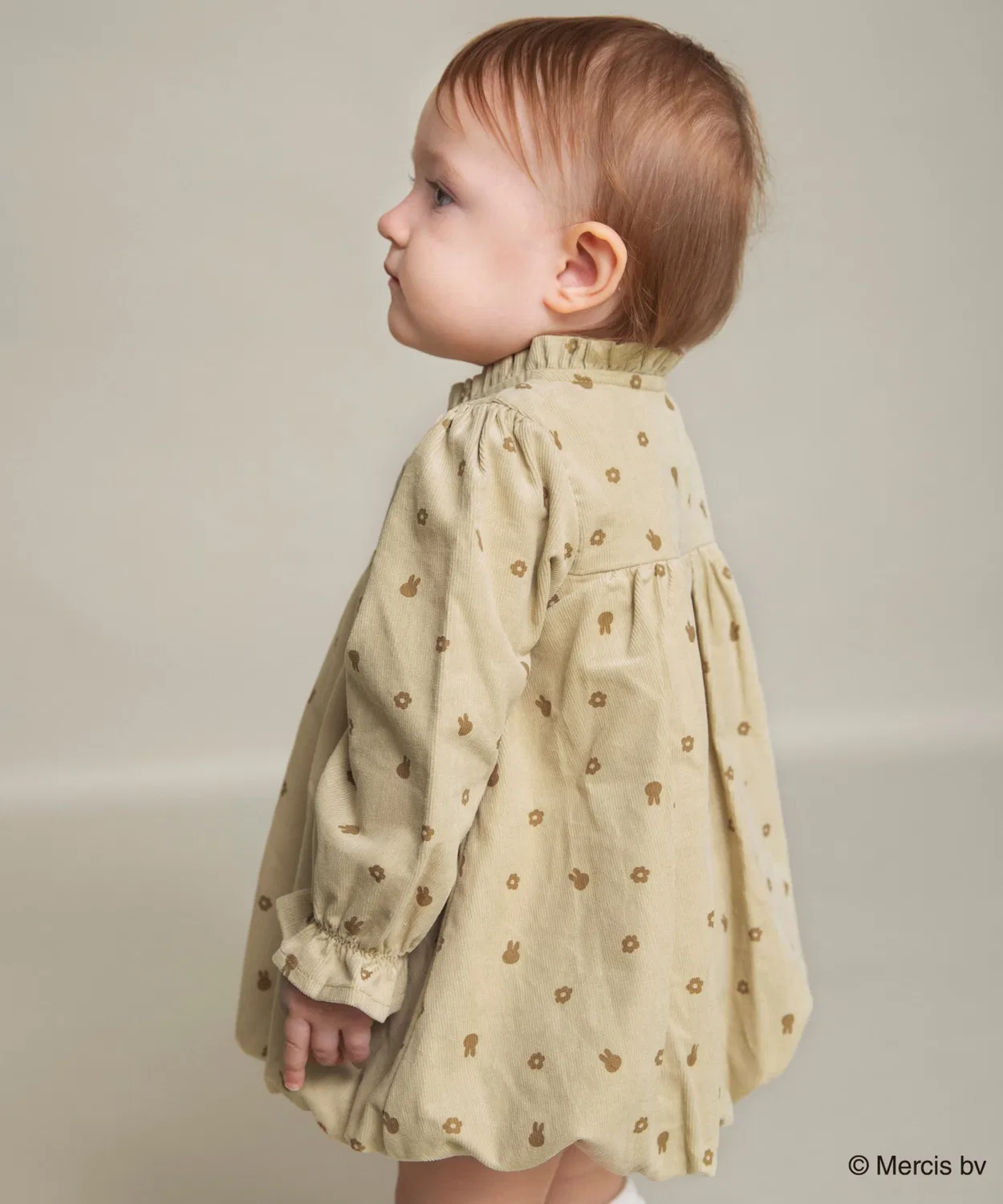Детский комбинезон Miffy 70th Anniversary balloon coverall бежевый — фото 4
