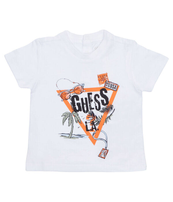 

Футболка детская Guess с логотипом, белый