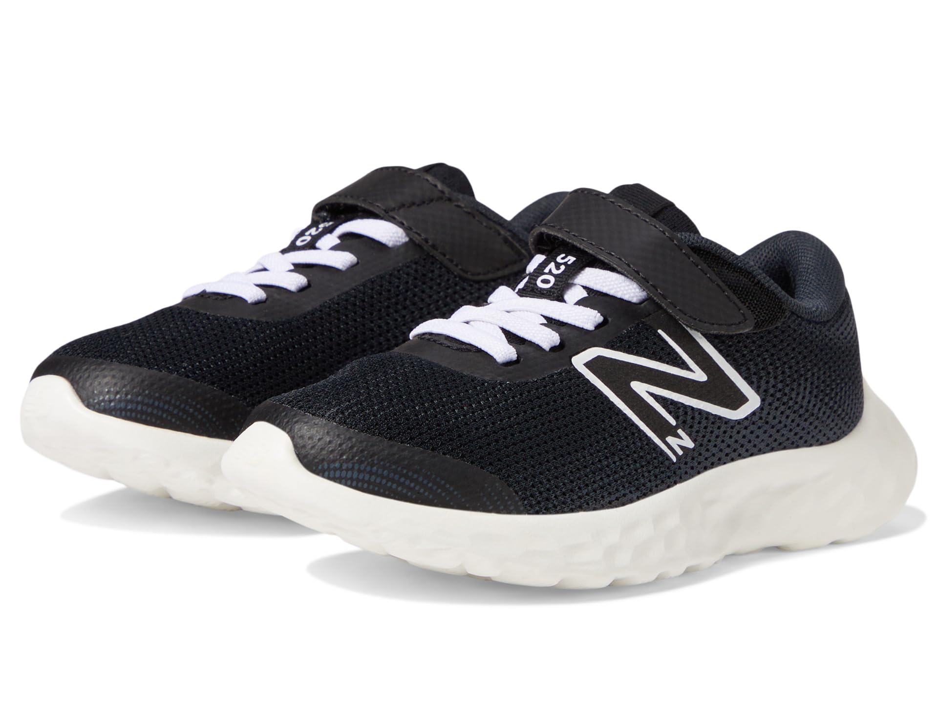 

Кроссовки New Balance Kids 520v8 Bungee Lace, черный/белый