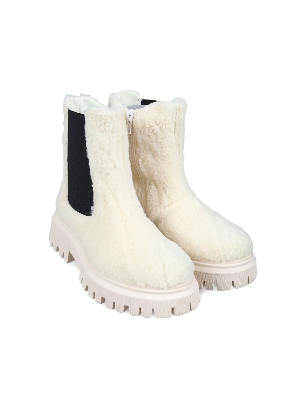 

Ботинки с искусственным мехом Marni Kids, нейтральный