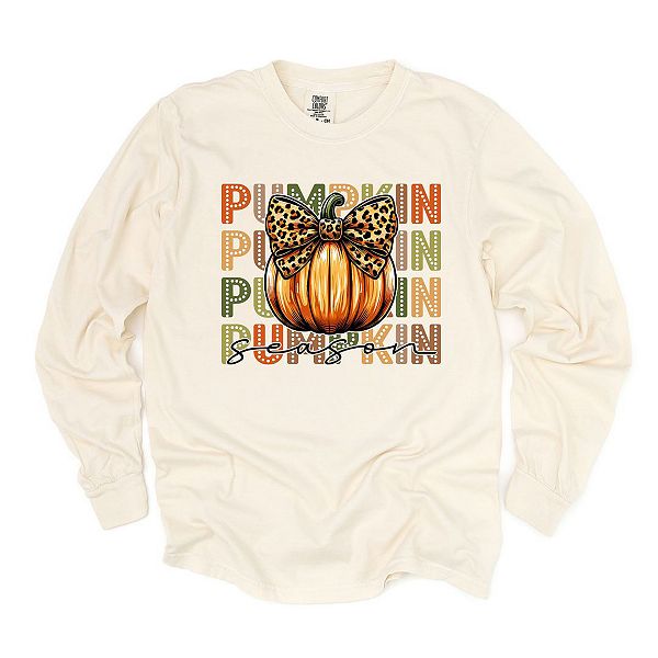 

Футболка с длинным рукавом Coquette pumpkin season garment dyed Simply Sage Market, Ivory, Зеленый, Футболка с длинным рукавом Coquette pumpkin season garment dyed Simply Sage Market, Ivory