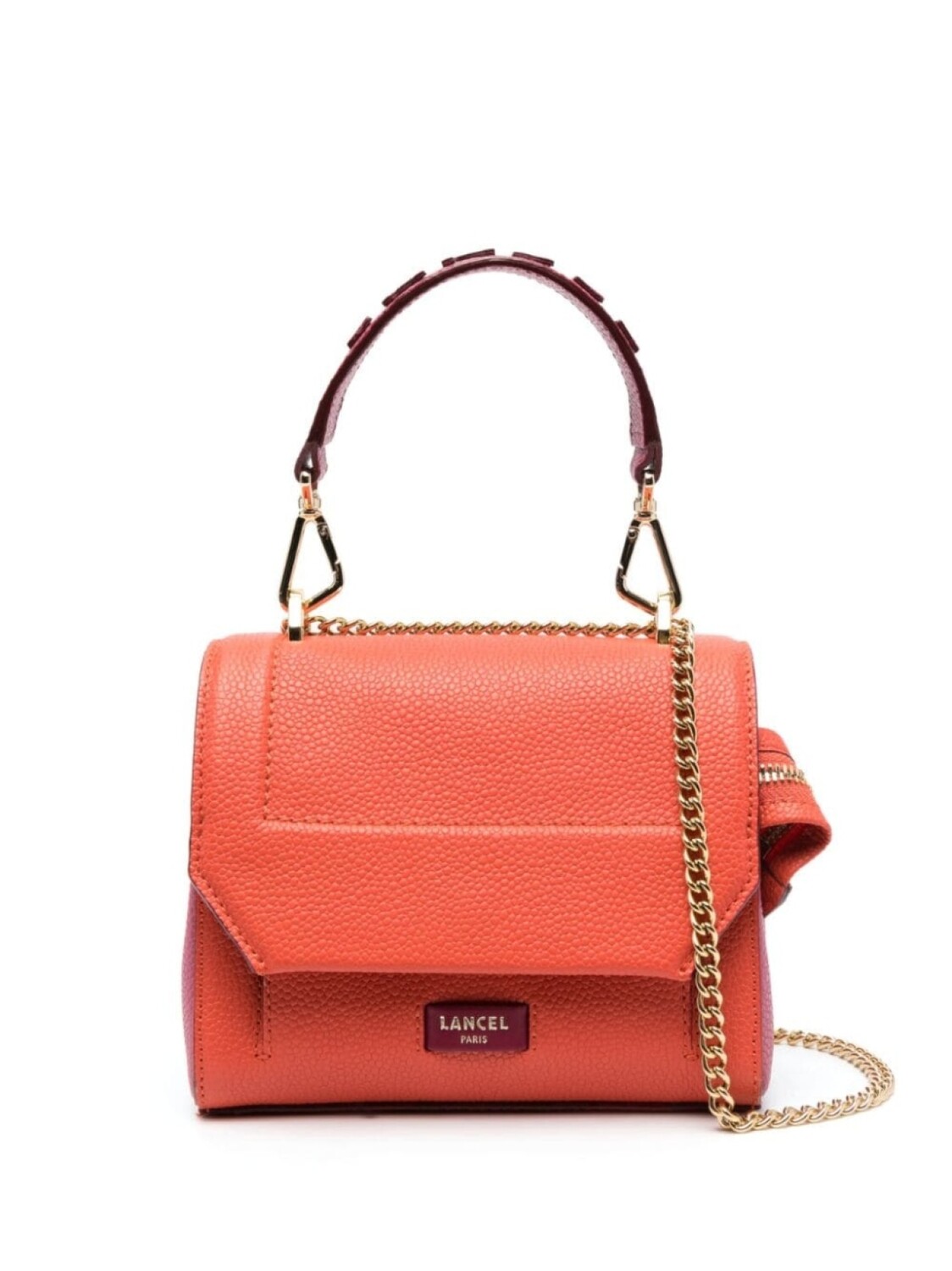 

Сумка с откидным клапаном Lancel, оранжевый