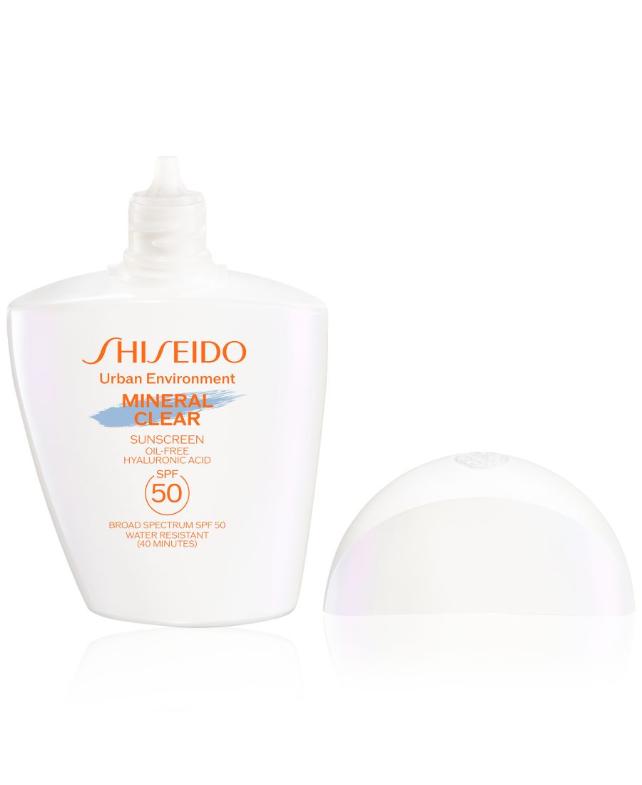 Солнцезащитный крем Urban Environment Mineral Clear Sunscreen SPF 50 Shiseido, — фото 2