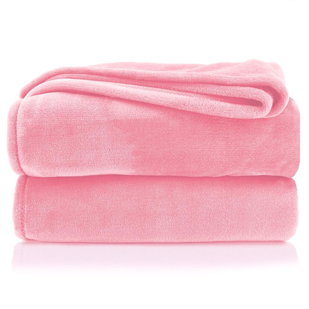 

Мягкое одеяло heimtexland SUPER SOFT, фланелевое одеяло для коляски, подарок для ребенка, тип 380, розовый, 170 x 130 см